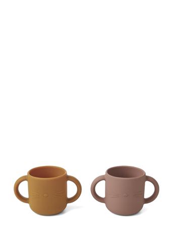 Gene Silic Cup - 2 Pack Home Meal Time Cups & Mugs Cups Brun Liewood