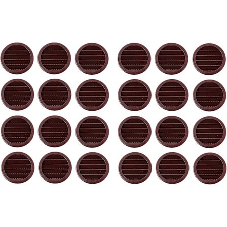 2" Rundt Plast Lamell Soffit Luftventil Reptil Skjermgrill