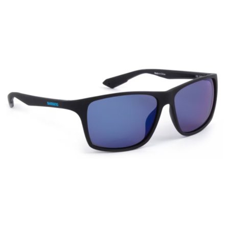 Shimano Eyewear - Matte Black & Blue Mirror