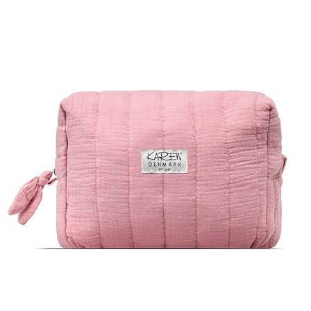 Karen Toilettaske Rosa-Quilt L25 × H22 × B10 cm, Tøj & Bolig, Makeup- & Toilettasker, Toilettasker