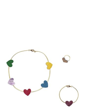 Mimi & Lula | Jewellery Set - Heart Gold | ONE SIZE