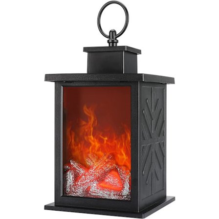 Pejs Lamper Led Flamme Log Effekt Rektangulær Pejs La