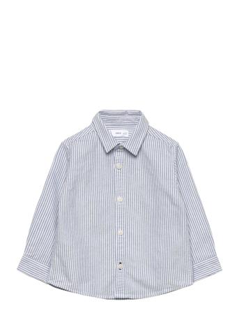 Oxfordbr Skjorta Blå Mango