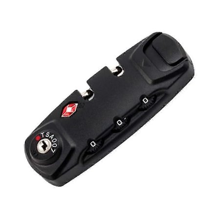 Tollås med glidelås, fast lås, sikkerhetslås TSA007, autentiseringspassordlås [D]