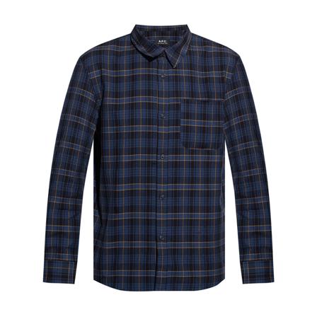A.p.c. Checked shirt Blå, Herre Skjorter