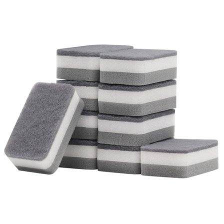 10-delt rengøringssvampesæt til køkkenet, magiske rengøringssvampe, multifunktionelle rengøringssvampe til fjernelse af pletter på bordplader