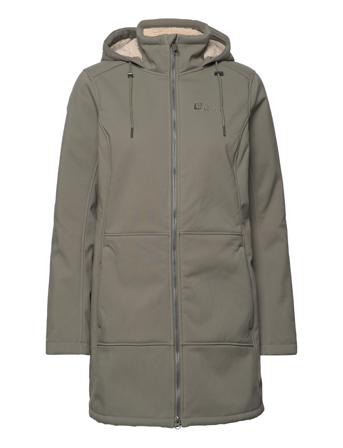 Windy Valley Coat W Outerwear Parka Coats Grøn Jack Wolfskin