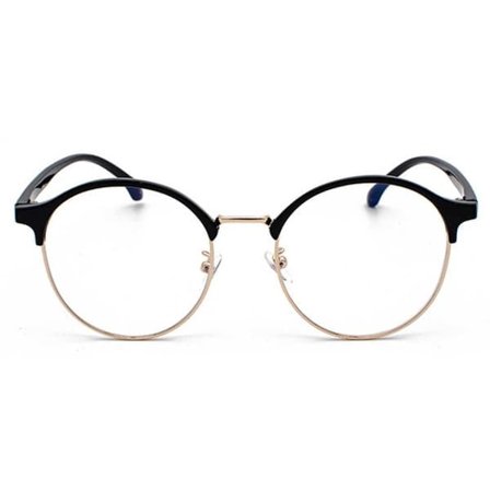 Clubmaster Databriller med Blått Lys Filter uten Styrke Gull—pa