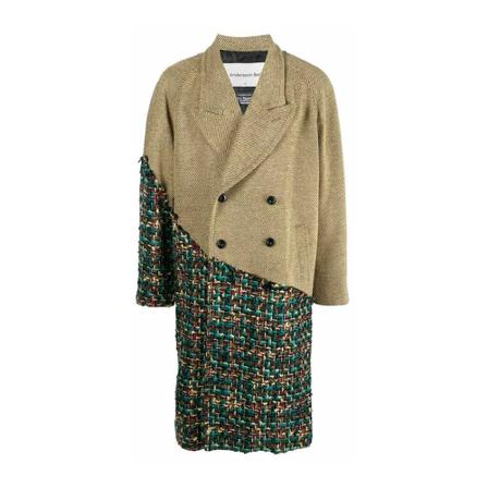 Andersson Bell, Double-Breasted Coats Groen, Heren, Maat:L