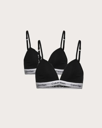 Calvin Klein 2PK TRIANGLE Svart Underkläder Tjej - Kids Brand Store