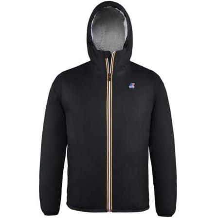 K-Way, Jacket Zwart, Heren, Maat:L,polyester,gestreept