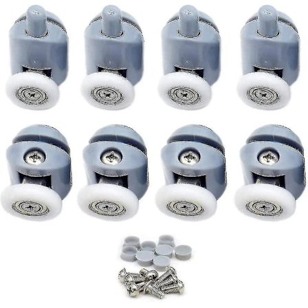 Db Dusjrull 8 Stykker Dusjrull Skyvedør Rull Dusjkabin Rull For Baderom Dusj 25mm