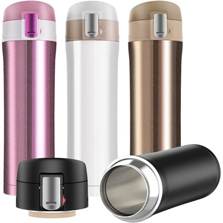 Dubbelväggig Vakuumflaska Thermo, 500ml Rostfritt Stål Isolerad Vattenflaska, Flask för Varma och Kalla Drycker, Resekopp, Sportvattenflaska