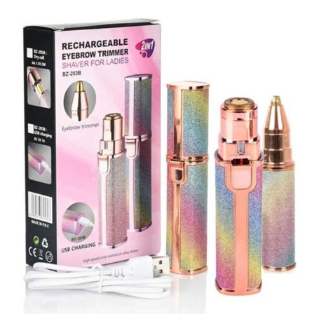 2-in-1 Ladattava Epilaattori Kulmakarvatrimmeri