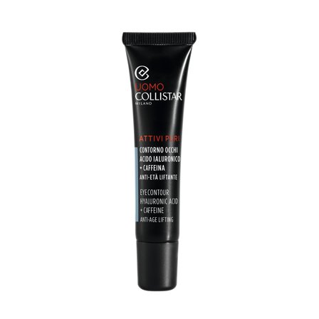 Collistar L'uomo Attivi Puri Contorno Occhi Acido Ialuronico + Caffeina Anti-Età Liftante 15ml - Crema contorno occhi antirughe