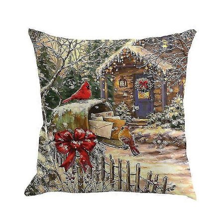 Juleputetrekk Dekorativ Sofaputetrekk 45x45cm-lingling}
