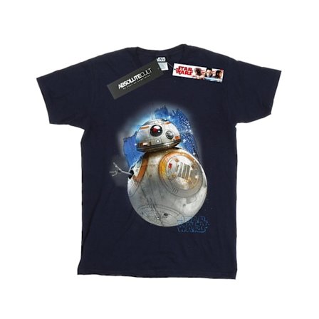 Star Wars Boys The Last Jedi BB-8 Borstad T-shirt 7-8 år Marinblå