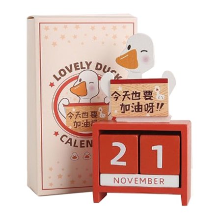 Puinen ikuinen kalenteri Countdown Kuukausi Päivämäärä Lohko Kuutiot Kalenteri Söpö Työpöydän Koriste Tyypin 4