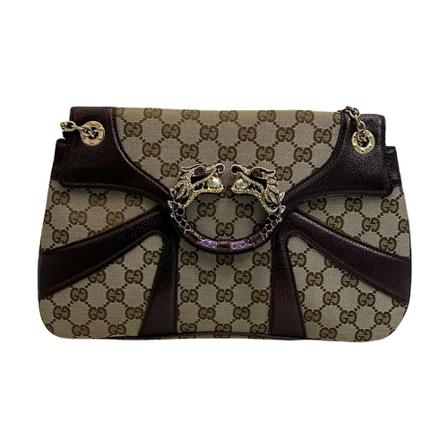 Gucci Vintage, Bags Bruin, Dames, Maat:ONE Size