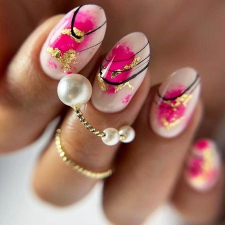 Almond Fake Nails 3D Long Fake Nails XSS190 XSS190