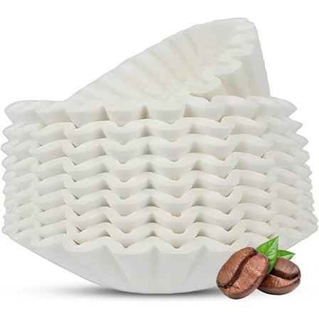 100 st Direkta Kaffefilterpapper - Kommersiella Kaffefilter för Kommersiell Maskin | 18,8 x 18,4 x 18,4 cm