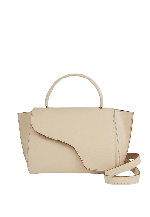 ATP Atelier Arezzo Mandorla Grained Calf Handväskor Dam Vit ONESIZE