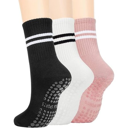 Pairs Women Pilates Socks med grepp Yoga Socks Non Slip Socks