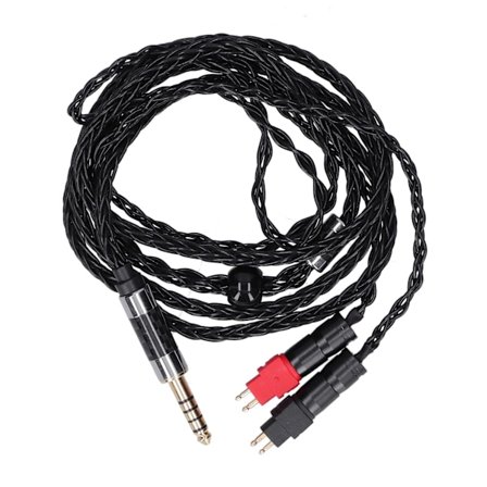 Dubbel Nål 8-kärnig Balanserad OCC Silverpläterad Ljudkabel för Sennheiser HD600 HD580 4.4mm Balanserad