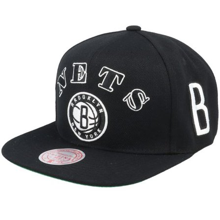 Mitchell & Ness - NBA Svart snapback Keps - Brooklyn Nets My Squad Black Snapback @ Hatstore