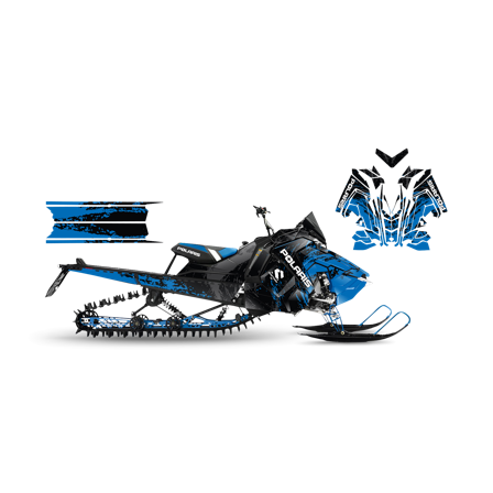 Dekalkit SweTown Subtle Grungy Blå - Polaris Axys 800 Pro RMK 155 2016-2020
