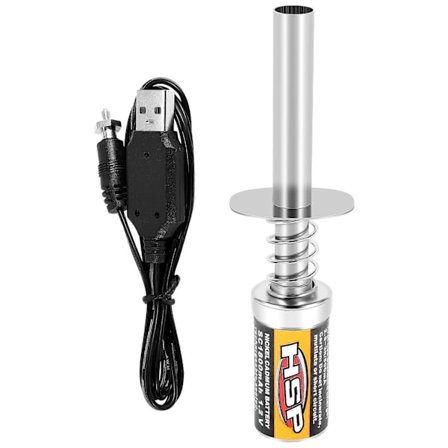 RC Nitro 1.2 V 1800Mah Genopladelig Gløderørsstarter Tænder DC USB Oplader til Gas Nitro Motor Po