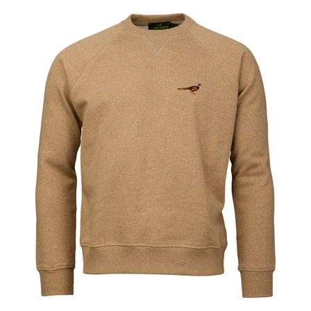 Laksen M's True Pheasant Logo Sweat Camel Melange