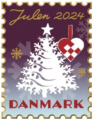 Danmark - Julepin 2024 - Flot samleobjekt