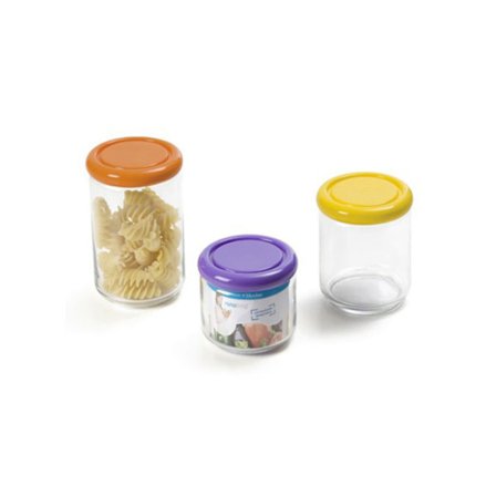 Sanaliving Förvaringsburk Rund set 3 delar