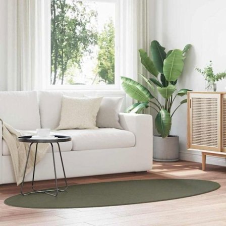 Matta - matta undersida Vidaxl Matta HUARTE Skogsgrön 170 x 120 cm 100% Polyester