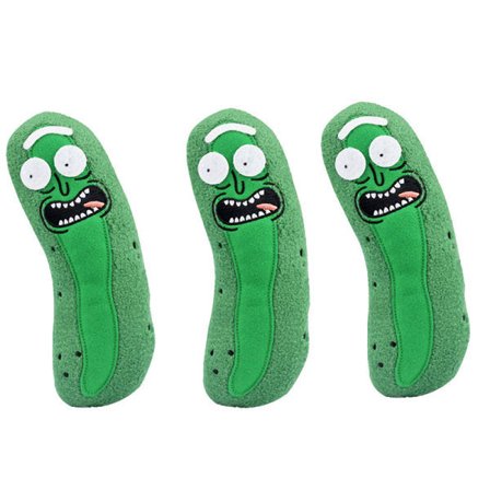 e Pickle Rick 20 cm plyschdjur mjuk kudde Rolig mjuk kudde Ansikte St Grön 1 st