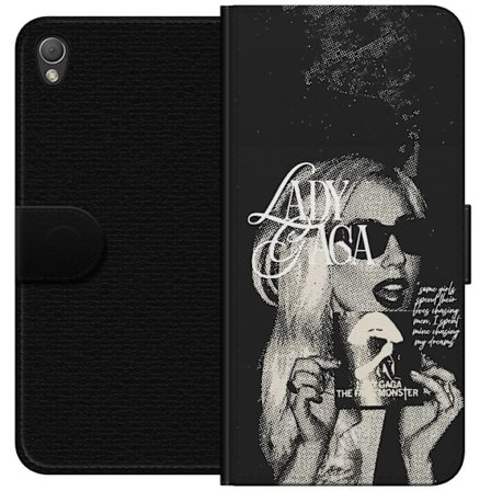 Kompatibelt Lommeboketui til Sony Xperia Z3 Lady Gaga svart-hvit retroplakat med solbriller og popkonst-estetikk