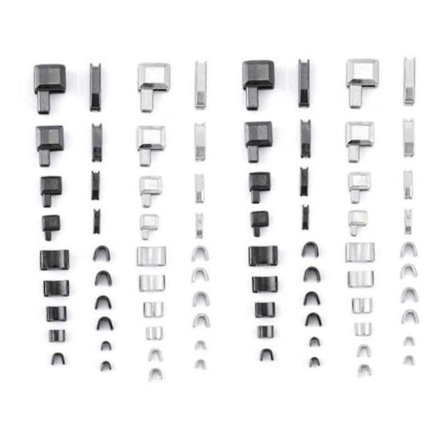 Glidelås Reparasjonssett Innsettingsstift Glidelåser Bunn Glidelåser Stopper Metall Glidelåser Hodeskyvere Holder For Klesreparasjon