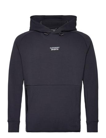 Sport Tech Logo Loose Hood Sport Sweat-shirts & Hoodies Hoodies Navy Superdry Sport