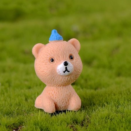 Miniatyrfigurer i harpiks for hus, hagedekorasjon, utendørstilbehør, minihåndverk for hjem- og hagedekor~03699