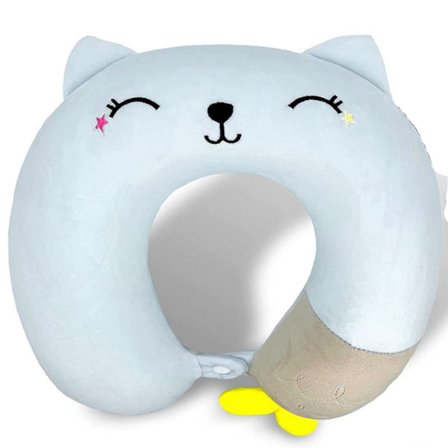 Nackkudde, nackkudde för barn för resor i flygplan, bil, tåg,