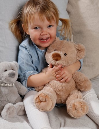 Teddykompaniet Malte, Beige, Small - Beige - ONE SIZE