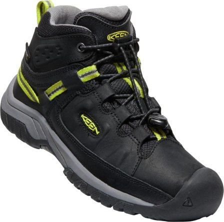 Keen Footwear Junior Targhee Mid Waterproof Black/Steel Grey