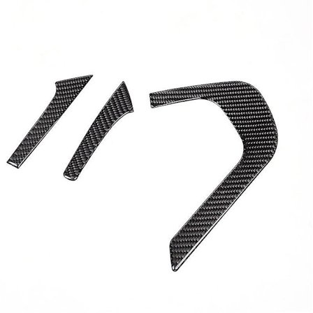 Bilde Soft Carbon Fiber Midtkonsoll Håndtak Grip Klistremerke Deksel Trim Klistremerker For C7 2014-2019