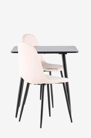 Venture Home - Polar matbord med polar matstol - Beige - Matgrupper - Från Homeroom