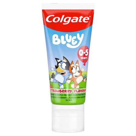 Colgate Tandpasta Bluey 0-5 år, Medicin & Pleje, Tandpleje Til Børn, Børnetandpasta