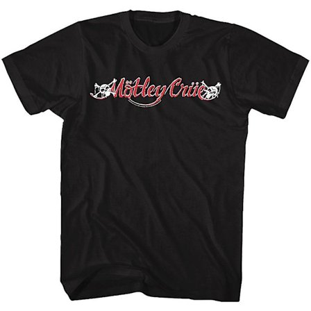 Motley Crue Rød & Hvit Logo T-skjorte