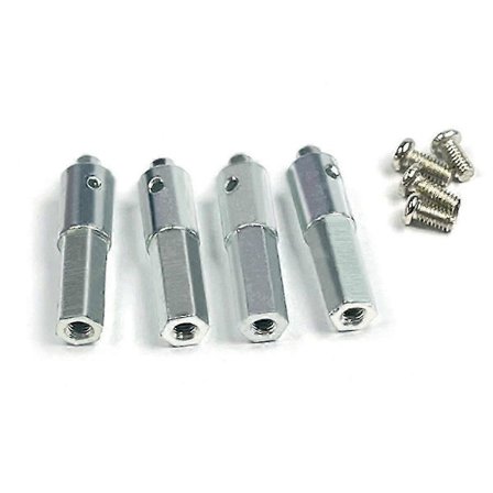 4 stk. LD-P06 Metal Portal Aksel Skaft Hex Adapter til LDRC LD-P06 LD P06 Unimog 1/12 RC Lastbil Bil Spa