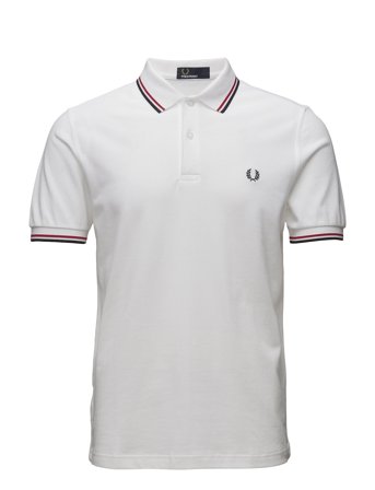 Twin Tipped Fp Shirt White Fred Perry