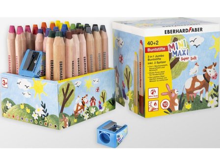 EBERHARD FABER Färgpenna Mini Maxi 42/fp - Lyreco - Skola och förskola - Pennor och tillbehör - Färgpennor - Jumbo